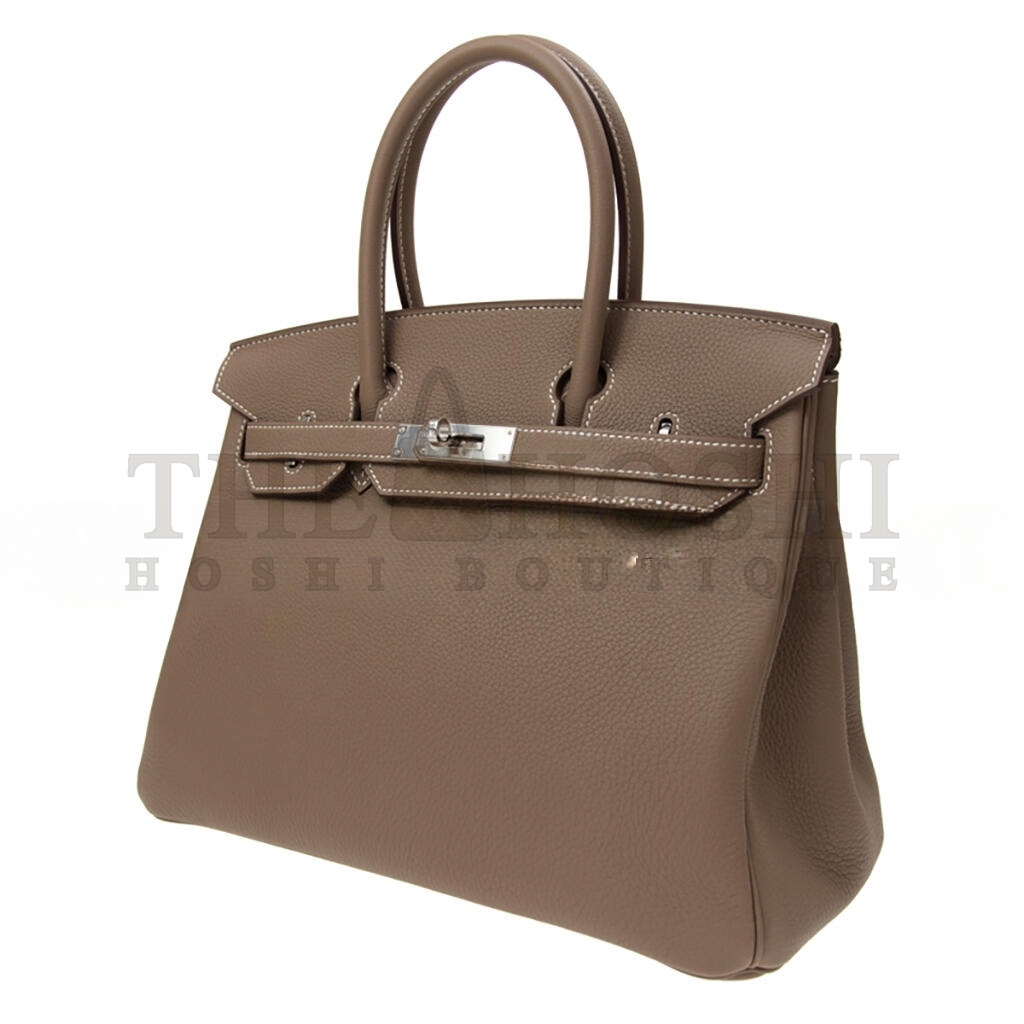 H**me5 BIRKIN 30 ELEPHANT GREY HANDBAG BK3018TGSS (30*23*15cm) Master Quality